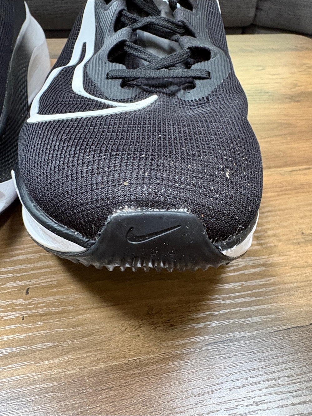 Nike Zoom Fly 5 Mens Running Shoes Size 14 Like New Black and White - Picture 10 of 11